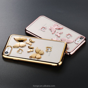 Per il <span class=keywords><strong>iPhone</strong></span> 7 Per il Caso di <span class=keywords><strong>iPhone</strong></span> <span class=keywords><strong>6s</strong></span> <span class=keywords><strong>Plus</strong></span> Chiaro Placcatura Hollow Farfalla Casse Del Telefono Molle di TPU Trasparente Della Copertura Posteriore capa - Product Image 5