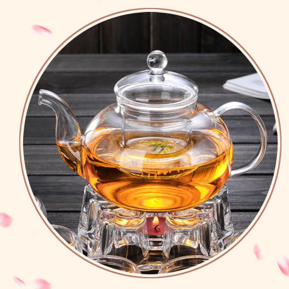 Small capacity 350 ml mini teapot glass heat resistant glass tea pot