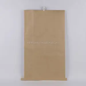 2024 New 3kg 4kg 5kg 25kg 50kg 50lbs 25lbs Brown Kraft Craft Paper Bags For Charcoal Carbon Bbq Cement Chemical Pp Pe Paper Bag