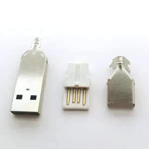 Usb am 2.0 4p מחבר הלחמה סוג usb זכר מחבר חוט usb מחבר