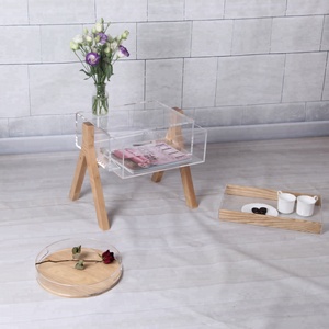 Meuble <span class=keywords><strong>de</strong></span> <span class=keywords><strong>chevet</strong></span> en acrylique au style moderne, <span class=keywords><strong>petite</strong></span> <span class=keywords><strong>Table</strong></span> basse en méthacrylate transparent avec tiroirs, bricolage - Product Image 6