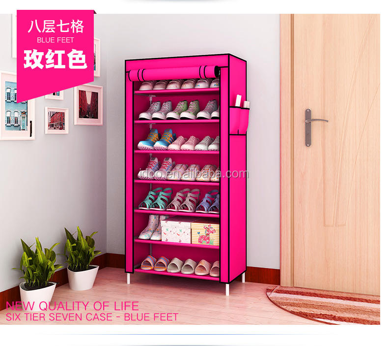 Shoe Storage Rack Easy to Assemble Double Raw Custom 50 Pair 100 Pair Shoe  Rack