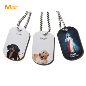 Aluminum full color printing ID dog tag manufacturer - Product Image 1