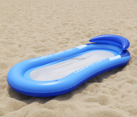 Matelas flottant gonflable personnalisé avec impression, hamac aquatique, radeau de repos et design en maille respirante