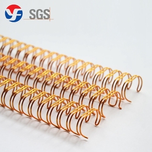 Spiral Vòng Cuốn Sách Nylon Tráng Kim Loại Đôi Dây Ràng Buộc - Product Image 2