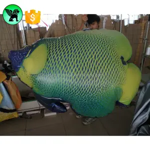 Aquarium Tropical Inflatable Fish Replica Customized Event Hanging Decor Inflatable Fish Cartoon 2m Fish Mascot Inflatable A1140