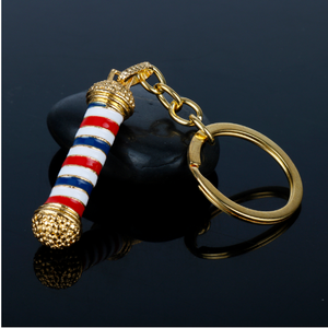 Nuevo Llavero de Moda con Diseño 3D de Poste de Barbería, Colgante de Poste de Barbería, Llavero de Hip Hop para Peluqueros - Product Image 3