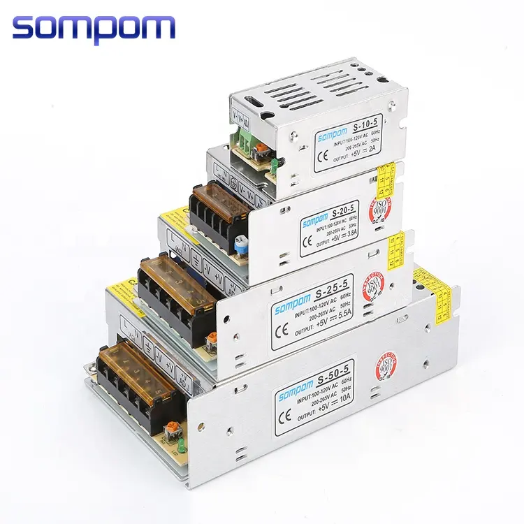 Fast Delivery 5V 12V 24V 36V 48V LED Switching Power Supply 1A 2A 3A 5A 10A 15A 20A 30A 40A 50A With CE RoHS For LED Strip Light