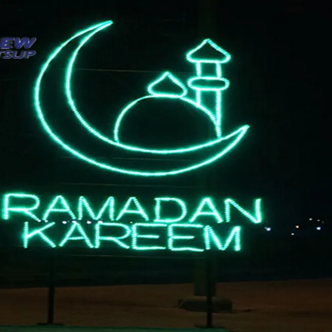 LED Ramadan Luna Motif Luce Per La Celebrazione All'aperto Ramadan luci Decorazione