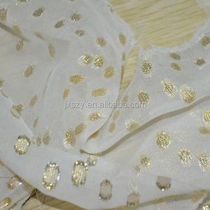 100% abito in <span class=keywords><strong>Chiffon</strong></span> di seta organica in tessuto Lurex punti metallici per abiti da ragazza Set tende-Somali Dirac 2025 anche per cuscini - Product Image 4