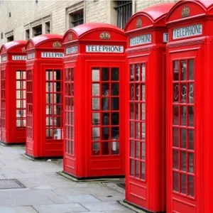 Rosso antico pubblico telephone booth Britannico Cabina Telefonica per la vendita