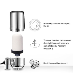 Healthy Faucet Water Filter System - Tap Water <span class=keywords><strong>Purifier</strong></span> Filter Water Purifying Device for Home Kitchen ,Faucet Mount Filter with - Product Image 3