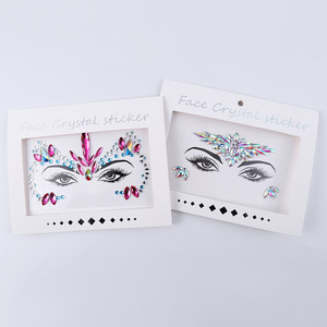 Larmes pierres précieuses strass sirène visage bijoux <span class=keywords><strong>tatouage</strong></span> Bindi autocollants temporaires - Product Image 5