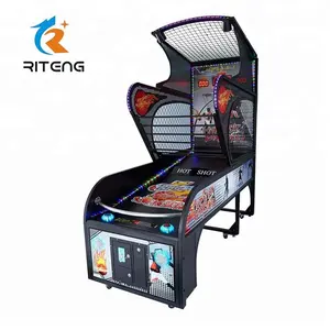 Máquina de arcade de baloncesto para interiores, máquina de pelota de disparo, juego de arcade de calle