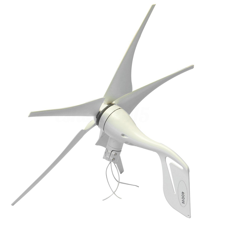 12 v 24 v Windmolen met Drie Fase AC Permanente Magneet van 3 Blades M5 400 w Wind Power Turbine generator