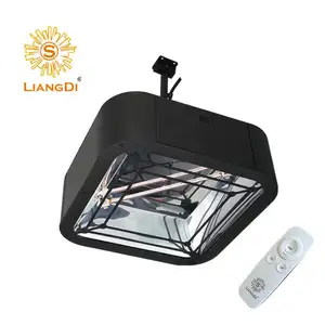 220-240V đen IP65 bạc mới sang trọng hồng ngoại Patio nóng tản nhiệt để sưởi ấm ldhr011kb - Product Image 1