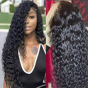 Perruque frontale en dentelle <span class=keywords><strong>360</strong></span> DIVA1, densité 150%, cheveux humains, livraison <span class=keywords><strong>Aliexpress</strong></span>, cheveux vierges brésiliens, vague d'eau, ondulée, perruque <span class=keywords><strong>360</strong></span> - Product Image 1