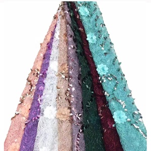 Nigerian estilos de renda roxo vinho, cabo bordado borgonha, lantejoula, renda, tecido