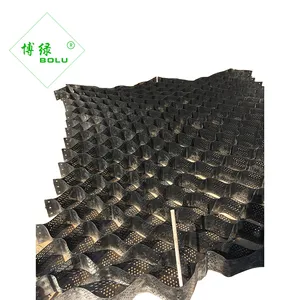 Soil reinforcement geogrid and soil stabilizer geocell with hdpe material