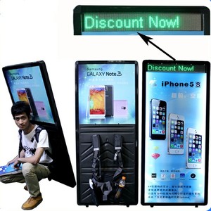 Công Cụ Quảng Cáo Led Hai Mặt Mới 2019 Bảng Quảng Cáo Led Ba Lô Hình Người Thiết Kế Thời Trang Giá Tốt Nhất Ngoài Trời - Product Image 5