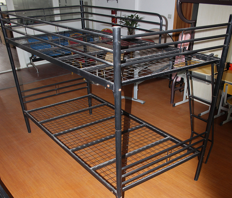 Двухъярусная кровать для полиции Военный общежитии металлический каркас порознь односпальная кровать