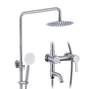 Set Doccia di Lusso a 3 Vie in <span class=keywords><strong>Acciaio</strong></span> <span class=keywords><strong>Inox</strong></span> 304, Montaggio a Parete, Rubinetto a Fiore di Loto in <span class=keywords><strong>Acciaio</strong></span> <span class=keywords><strong>Inox</strong></span> per <span class=keywords><strong>Bagno</strong></span> - Product Image 2