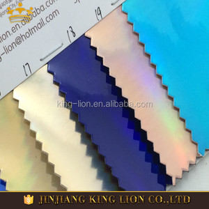 Iridiscente brillante cuero de la pu de cuero tejido para el calzado - Product Image 5