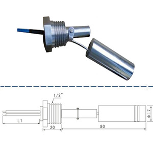 Interrupteur de niveau magnétique en plastique FAST-54 M12, détection de niveau haut/bas, filetage G1/2, normalement ouvert (N/O), montage latéral pour réservoir d'eau - Product Image 3