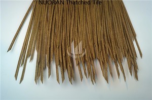 ฟางสีเหลืองประดิษฐ์อลูมิเนียม thatch หลังคา tiki bar - Product Image 5
