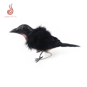 Nhà Sản Xuất Bán Buôn Thời Trang Lông Nhân Tạo Crow Cho Trang Trí Sân Vườn - Product Image 5