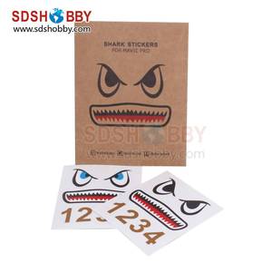 <span class=keywords><strong>3</strong></span> M película Tiburón facial expresión pegatinas smartphone decalques para DJI Mavic Pro y chispa Mavic aire - Product Image 4