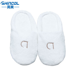 Thoải Mái Và Độ Bền Tùy Chỉnh Cá Nhân Ưa Thích Thêu Mùa Đông Ấm San Hô Nhung Chống-Trượt Khách Sạn Dép Đi Trong Nhà Giày - Product Image 3