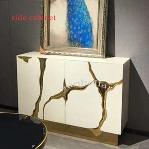 <span class=keywords><strong>Armoire</strong></span> en bois de luxe réglable, meuble TV en acier inoxydable, <span class=keywords><strong>armoire</strong></span> moderne à panneau latéral, pour salon, meuble à tapisserie de maison - Product Image 5