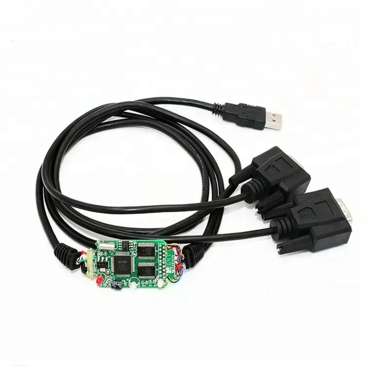 מפעל מחיר USB 2.0 זכר 2 DB9 RS232 סידורי ממיר כבל