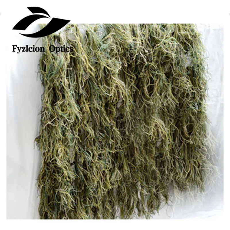 Camo Ghillie Netting 80 × 90センチメートルWoodland Military Thread Camouflage NettingためAirsoft Paintball ghillieスーツHunting