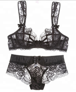 Venda quente Europeu e EUA Mercado Senhoras Sexy Inner Wear Roupa Interior Sutiã Net Calcinha Set Oco Mulheres Maduras Sexy Lingerie - Product Image 6