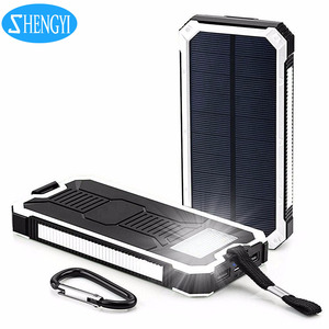 Montañismo al aire libre <span class=keywords><strong>precio</strong></span> barato <span class=keywords><strong>mejor</strong></span> <span class=keywords><strong>calidad</strong></span> universal Cargador Solar banco de energía con luz para el teléfono móvil - Product Image 1