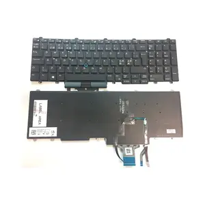 Teclado de ordenador portátil para Dell Latitude 5550 E5550 E5570 5580 teclado nórdico ND