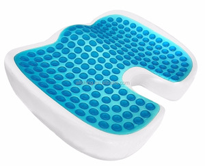 Grosir Bantalan Kursi Gel-Slip Tidak Licin Bantalan Busa Memori, Abu-abu - Product Image 1