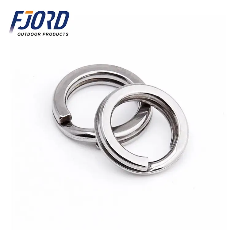 FJORD Fishing Accessories 100% Full stainless steel split ring