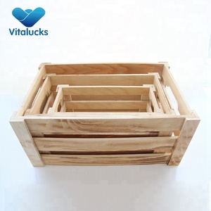 Ventes chaudes OEM en <span class=keywords><strong>bois</strong></span> à lattes de stockage de fruits caisse <span class=keywords><strong>bois</strong></span> - Product Image 1