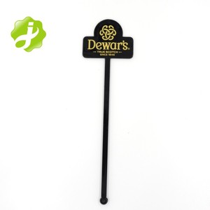 Cocktail Sticks Promotion Custom Eco Friendly Plastic Cocktail Stirrer Swizzle Sticks