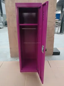 Colorido ferro design única porta armários armário de metal usados venda