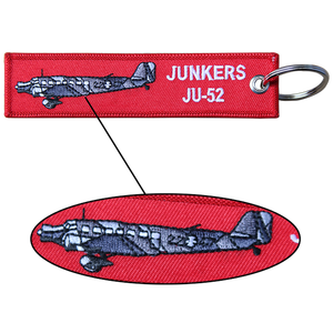 Porte-clés brodé sur mesure, porte-clés promotionnel en tissu brodé avion Junkers <span class=keywords><strong>Ju</strong></span>-<span class=keywords><strong>52</strong></span> - Product Image 2