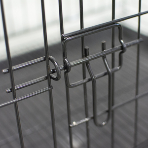 Pieghevole In Alluminio In Acciaio Inox Pet Cane Gatto Gabbia Cassa Custodie Trappola - Product Image 4