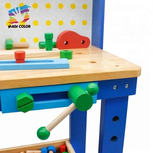 <span class=keywords><strong>Jouet</strong></span> d'établi en <span class=keywords><strong>bois</strong></span> interactif-Kit d'outils de jeu de simulation avec outils d'assemblage pour enfants W03D073 - Product Image 5