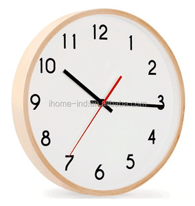 Decorador de interiores casa alarma reloj de madera artesanias de madera relojes de pared - Product Image 1