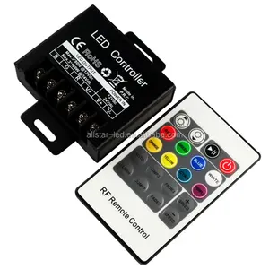 Pabrik Cina Arus Besar 20 Kunci LED Pengendali RGB 12V 240W 24V 480W Pengendali Jarak Jauh RF Nirkabel untuk 5050 3528 Strip LED RGB