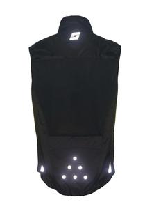 <span class=keywords><strong>Gilet</strong></span> coupe-vent de cyclisme haute visibilité pour hommes, réfléchissant, <span class=keywords><strong>sans</strong></span> manches, LED scintillant, - Product Image 2