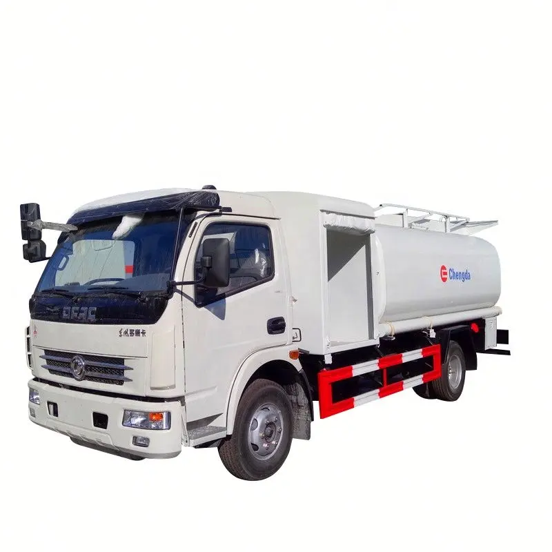 DFAC 4x2 8000L petrol yakıt tankı Kamyon Tankeri kamyon Kamyon alüminyum yakıt tankları